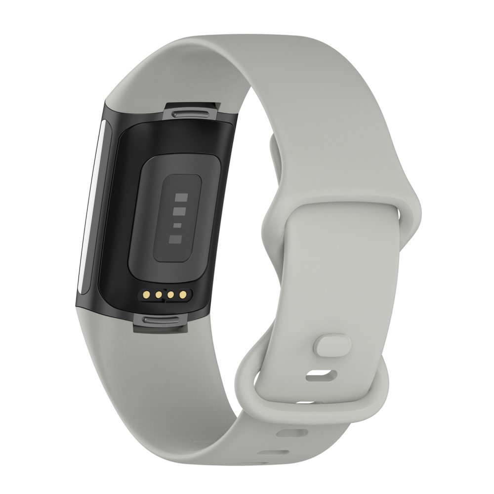  Fitbit Charge 6 / 5 Armband TPU (S) Grå