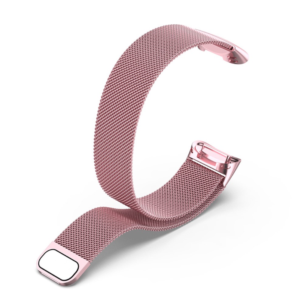  Fitbit Charge 6 / 5 Metall Armband Milanese Loop Rosa