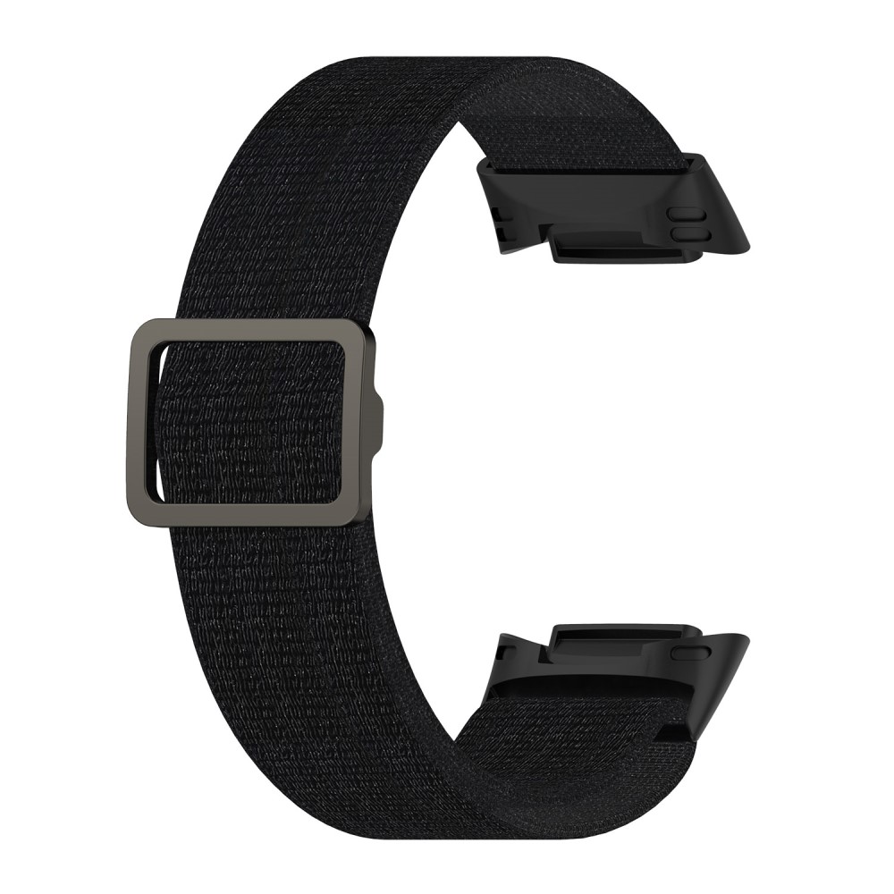  Fitbit Charge 6 / 5 Armband Justerbart Nylon Svart