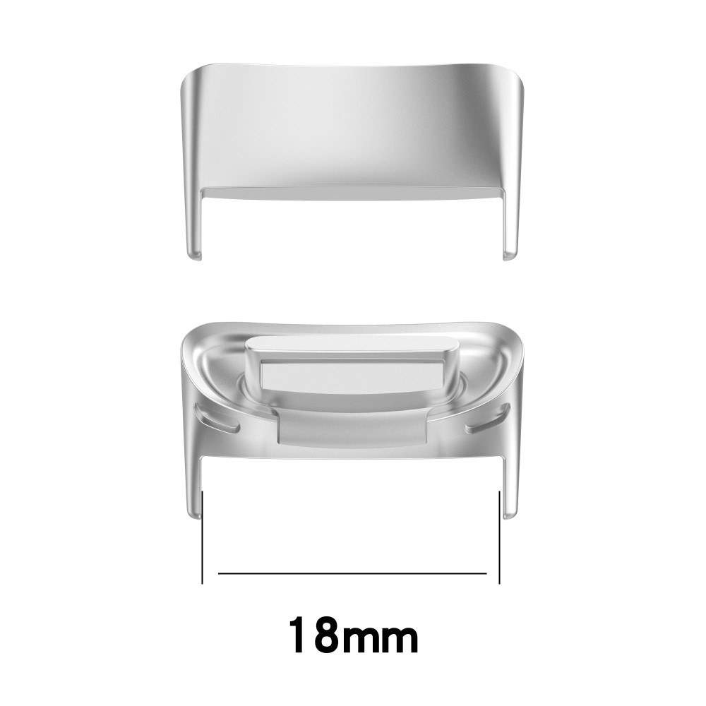  Fästen För Fitbit Charge 5 Metallarmband Silver