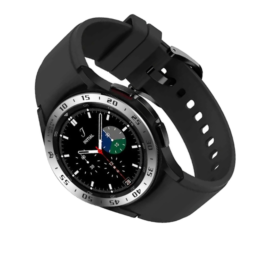  Bezel Skyddande Ring Galaxy Watch4 Classic 42 mm Silver/Svart