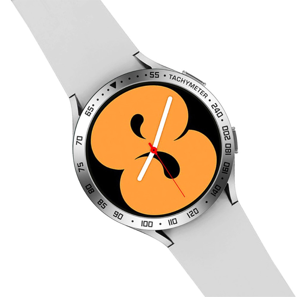  Bezel Skyddande Ring Galaxy Watch4 Classic 44 mm Silver/Svart