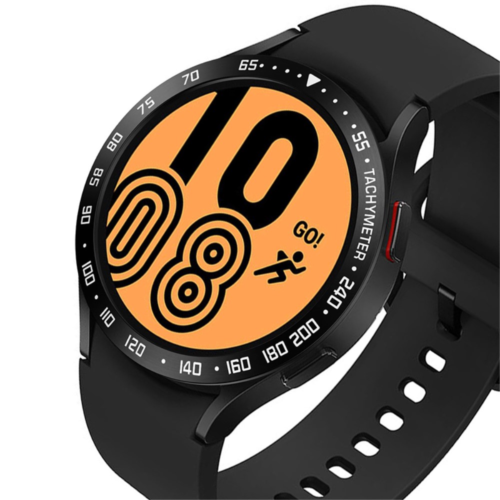  Bezel Skyddande Ring Galaxy Watch4 Classic 44 mm Svart/Vit