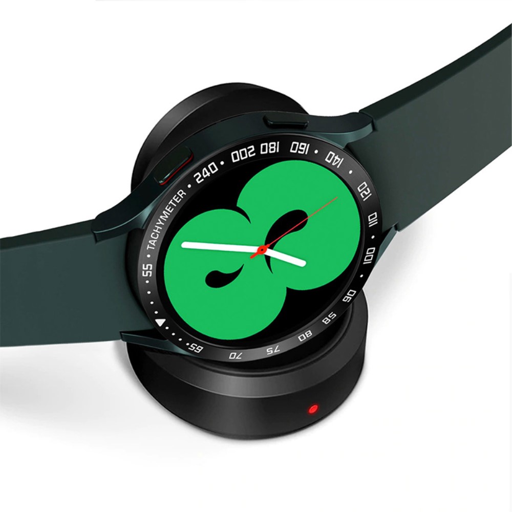  Bezel Skyddande Ring Galaxy Watch4 Classic 44 mm Svart/Vit