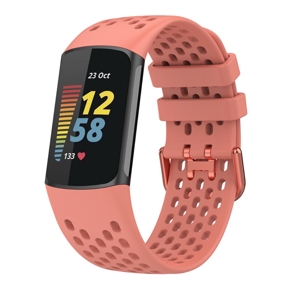  Fitbit Charge 6 / 5 Armband Silikon Ihåligt Korall