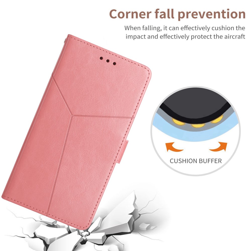  Motorola Edge 30 Fusion 5G Fodral Y-Shape Läder Roséguld