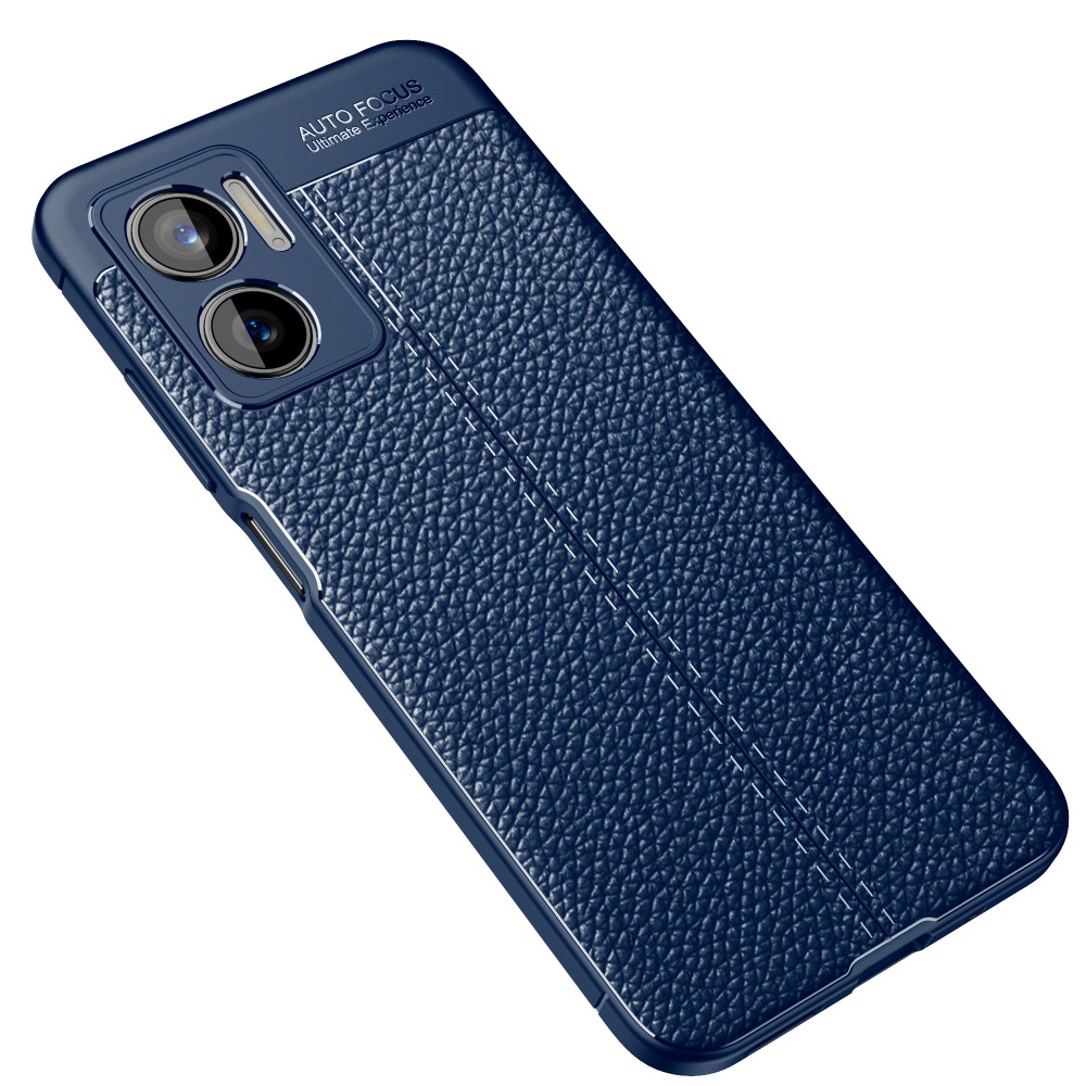  Xiaomi Redmi 10 5G Skal Litchi Textur Blå