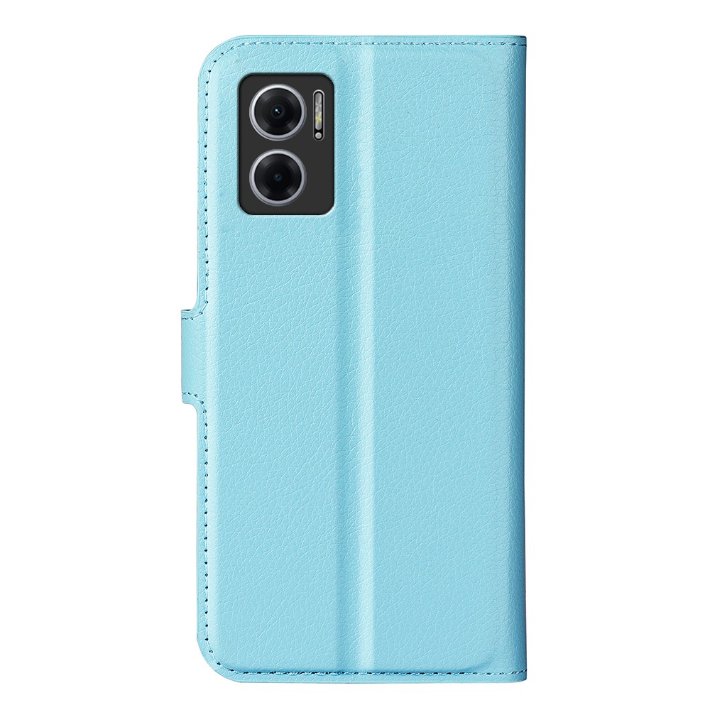  Xiaomi Redmi 10 5G Fodral Litchi Läder Ljus Blå