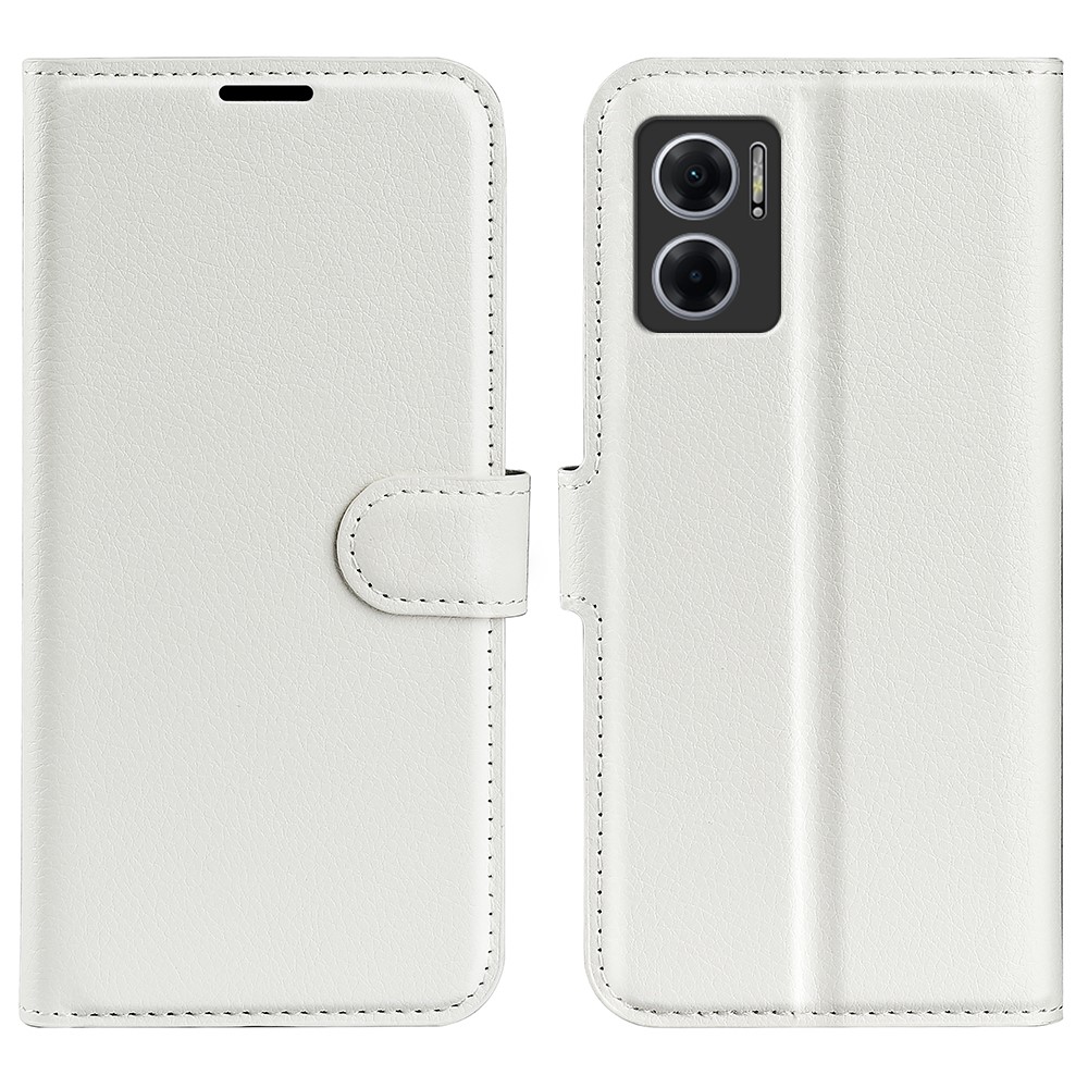  Xiaomi Redmi 10 5G Fodral Litchi Läder Vit