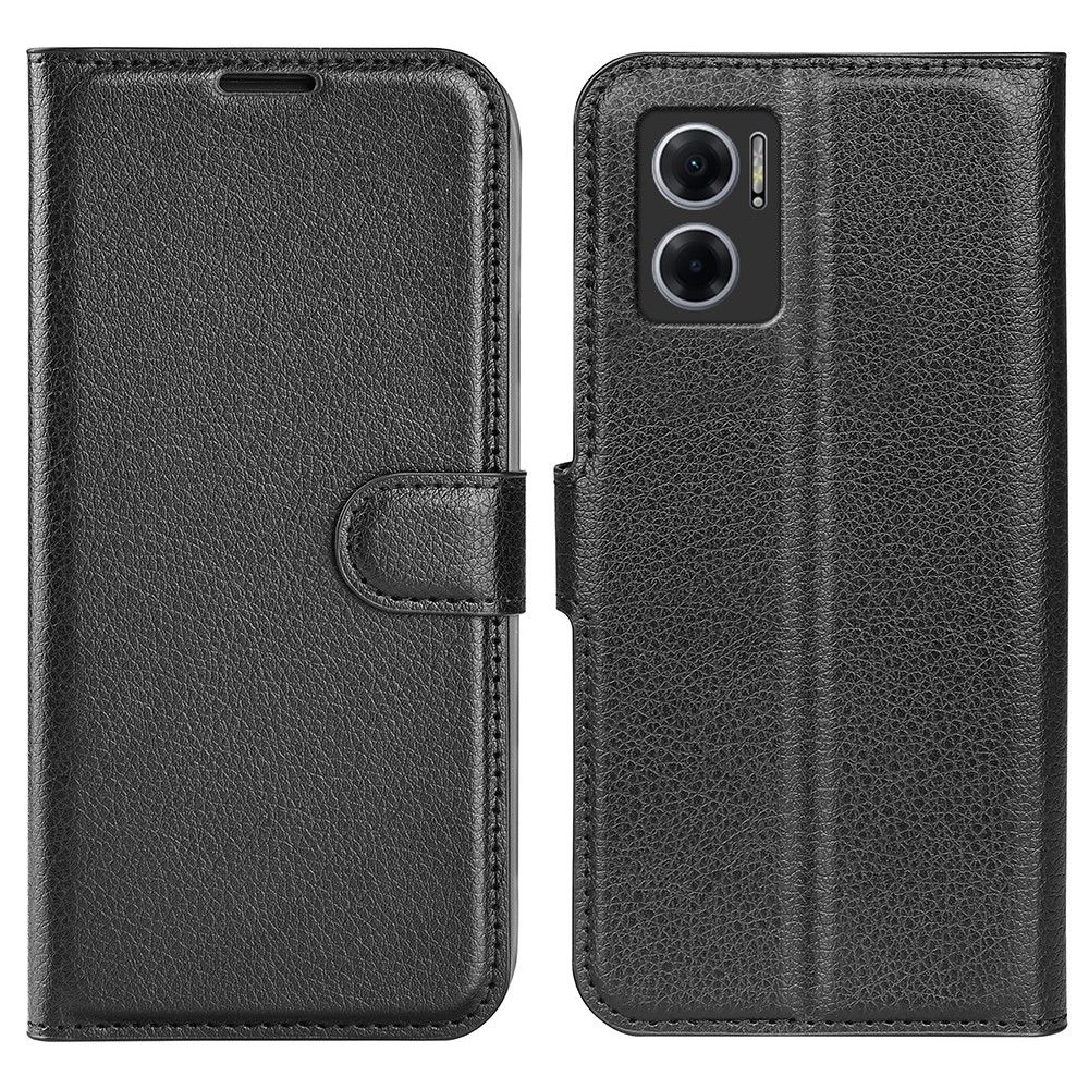  Xiaomi Redmi 10 5G Fodral Litchi Läder Svart