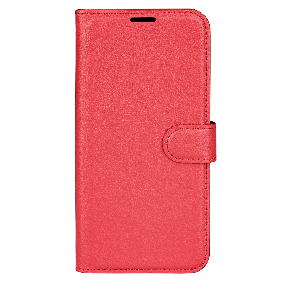  Xiaomi Redmi 10 5G Fodral Litchi Läder Röd