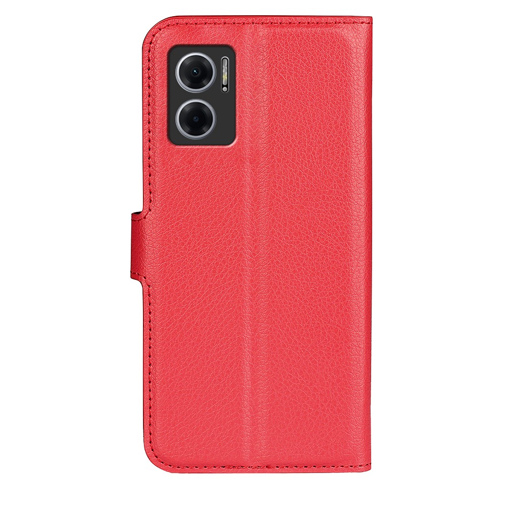  Xiaomi Redmi 10 5G Fodral Litchi Läder Röd