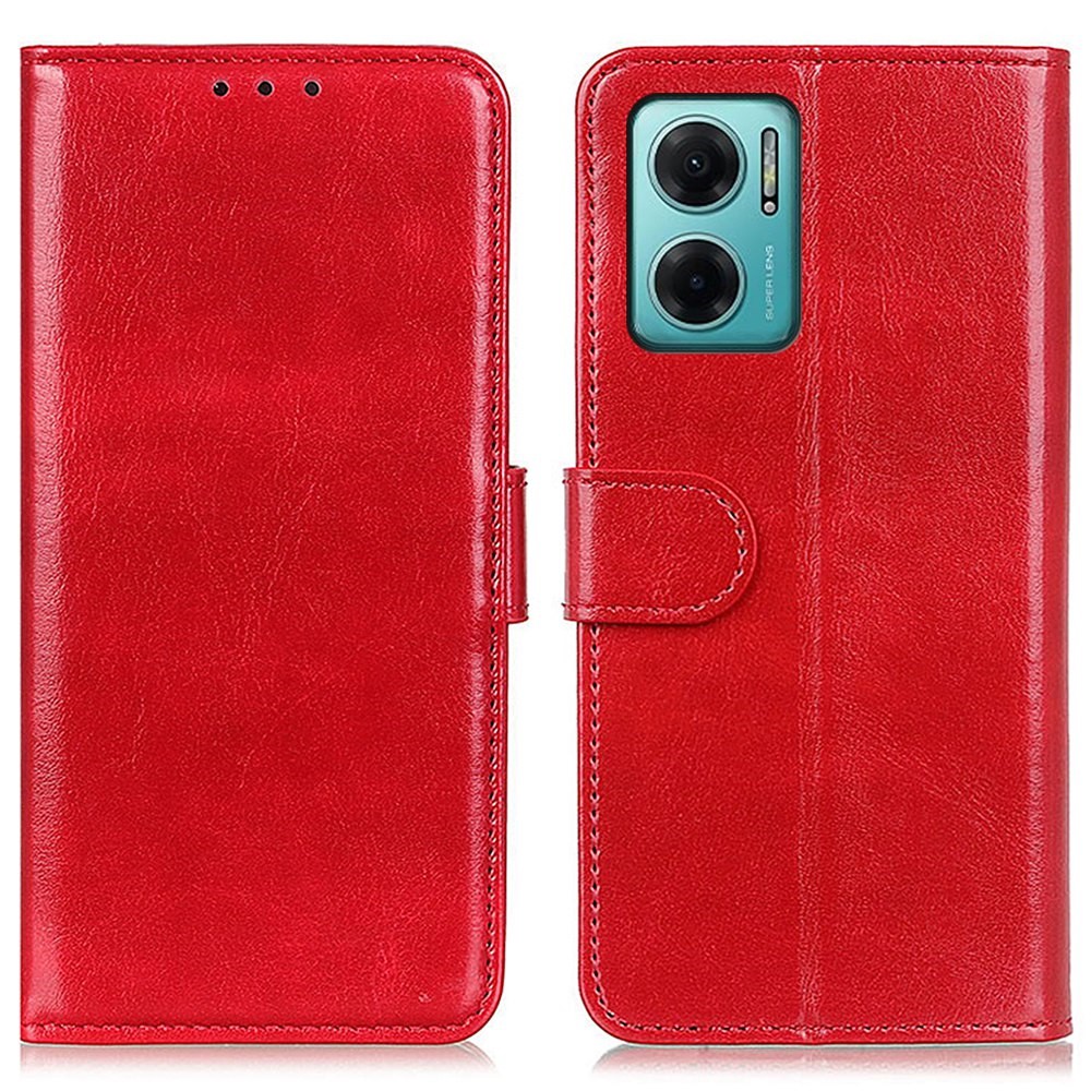  Xiaomi Redmi 10 5G Fodral Crazy Horse Röd