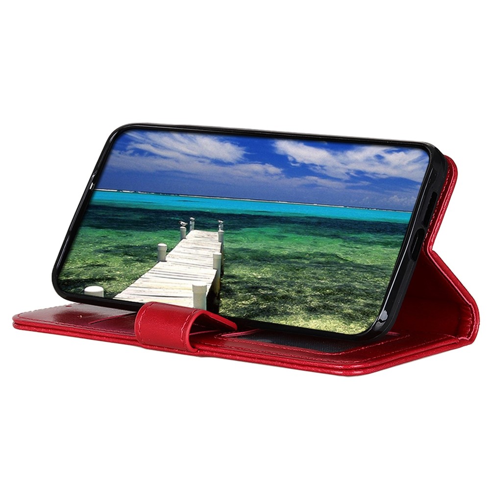  Xiaomi Redmi 10 5G Fodral Crazy Horse Röd