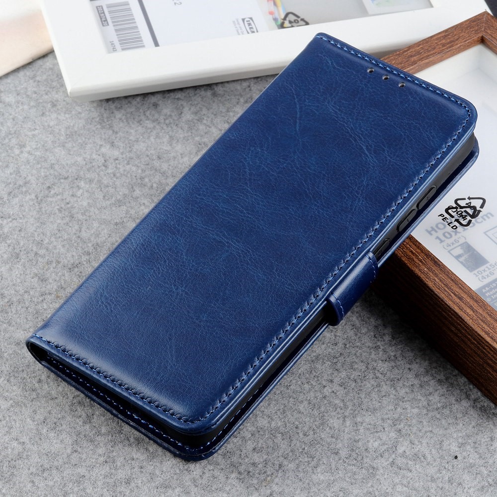  Xiaomi Redmi 10 5G Fodral Crazy Horse Blå