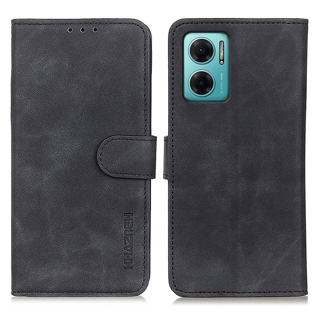 KHAZNEH KHAZNEH Xiaomi Redmi 10 5G Fodral Retro Svart