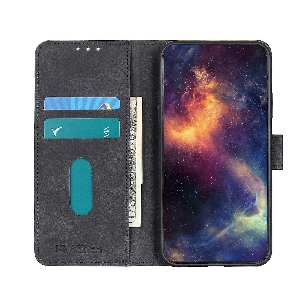 KHAZNEH KHAZNEH Xiaomi Redmi 10 5G Fodral Retro Svart