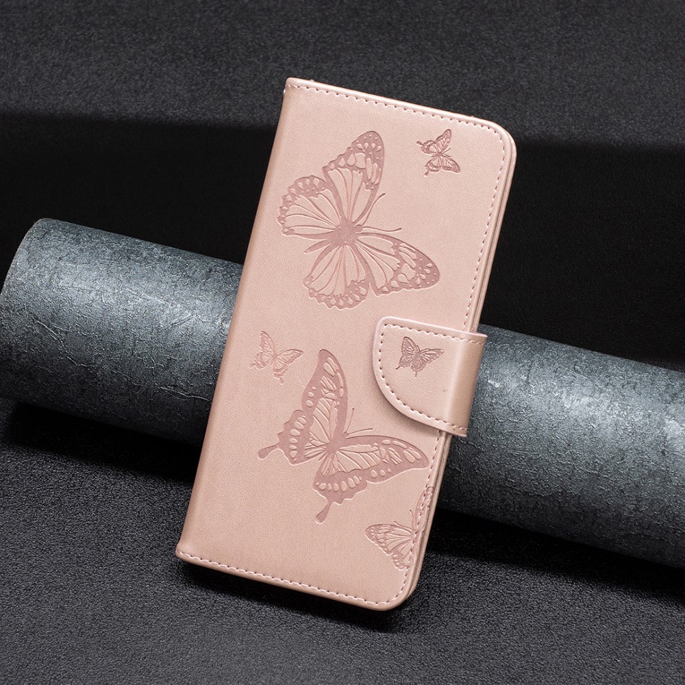  Xiaomi Redmi 10 5G Fodral Butterfly Roséguld