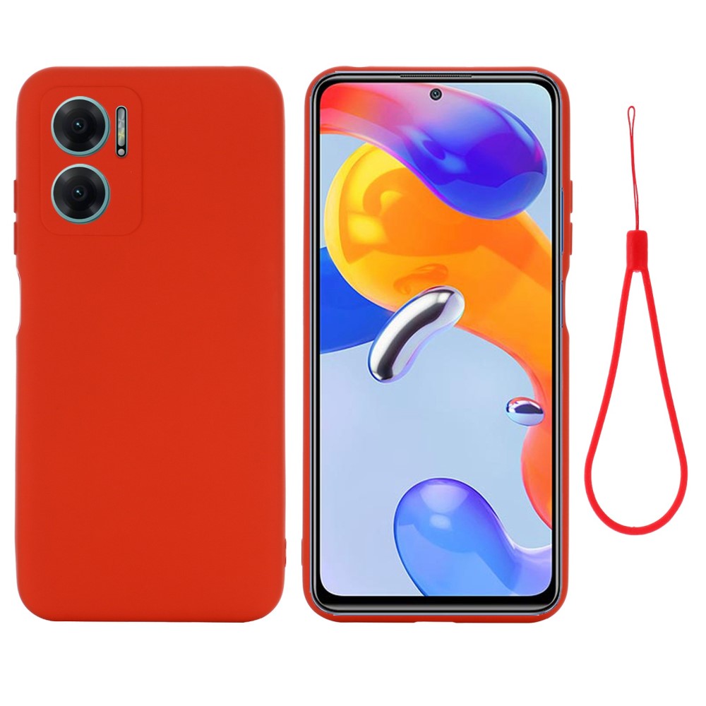  Xiaomi Redmi 10 5G Skal Liquid Silikon Röd