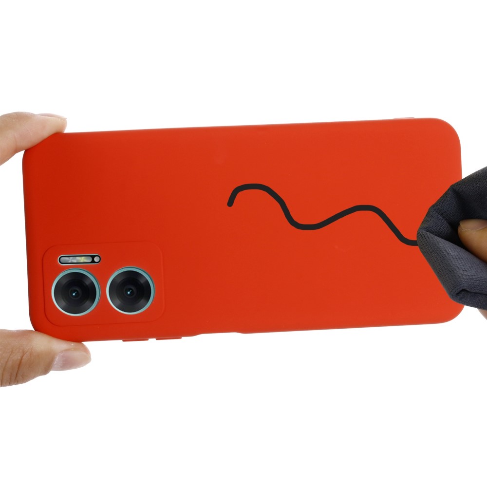  Xiaomi Redmi 10 5G Skal Liquid Silikon Röd