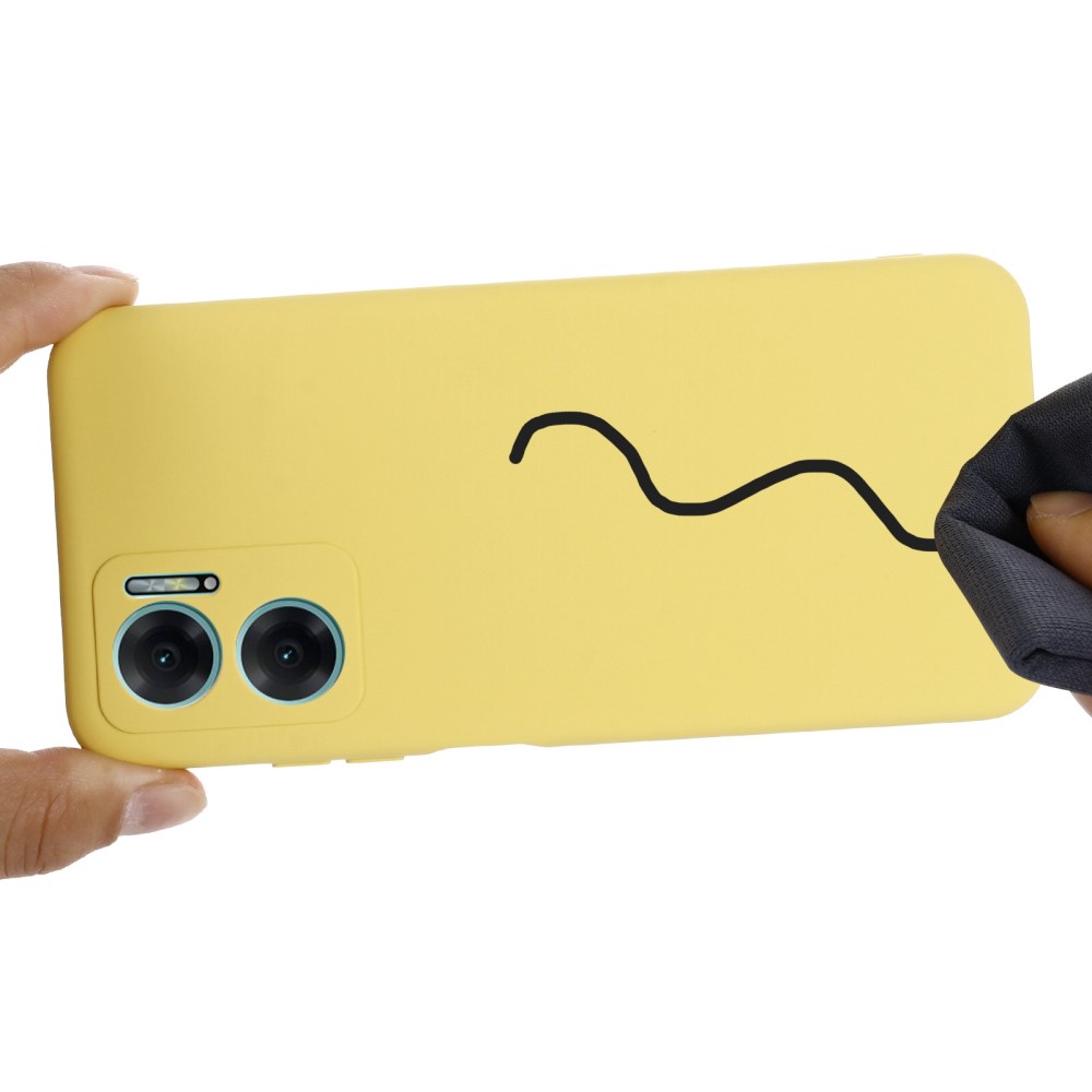  Xiaomi Redmi 10 5G Skal Liquid Silikon Gul