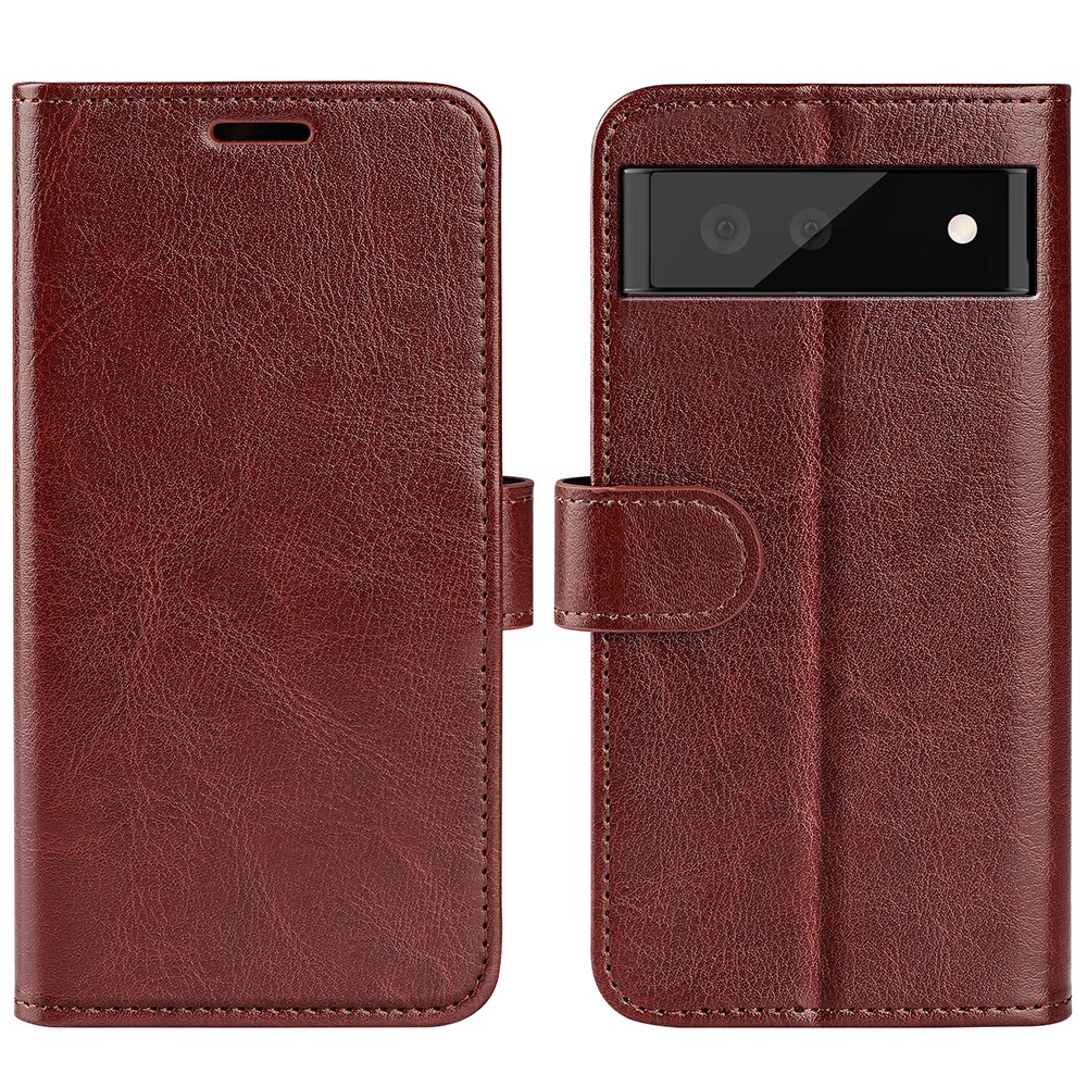  Google Pixel 7 Fodral Crazy Horse Läder Brun