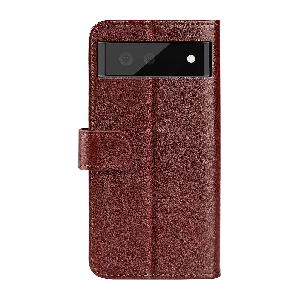  Google Pixel 7 Fodral Crazy Horse Läder Brun