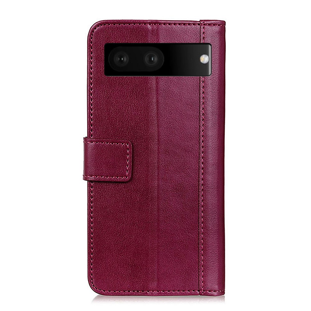  Google Pixel 7 Fodral Läder Röd