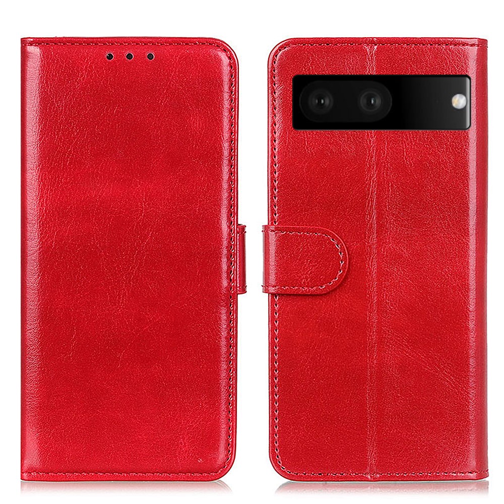  Google Pixel 7 Fodral Crazy Horse Röd
