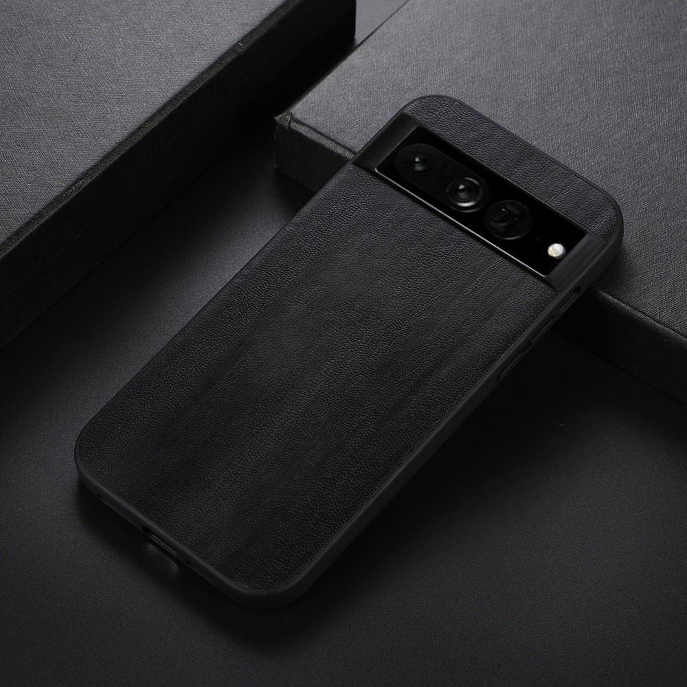  Google Pixel 7 Pro Skal Läderbelagt Svart