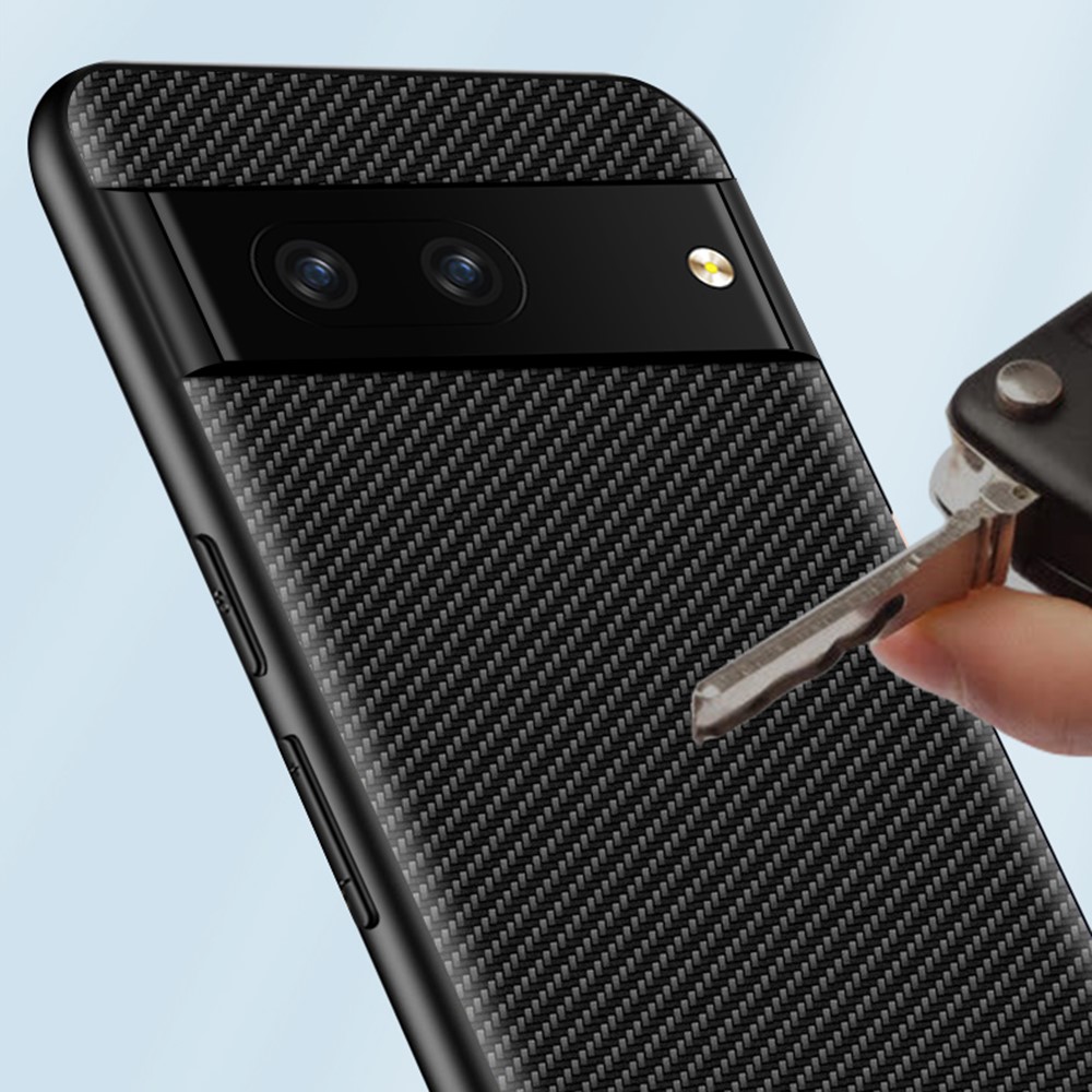  Google Pixel 7 Skal Kolfiber Textur Guld