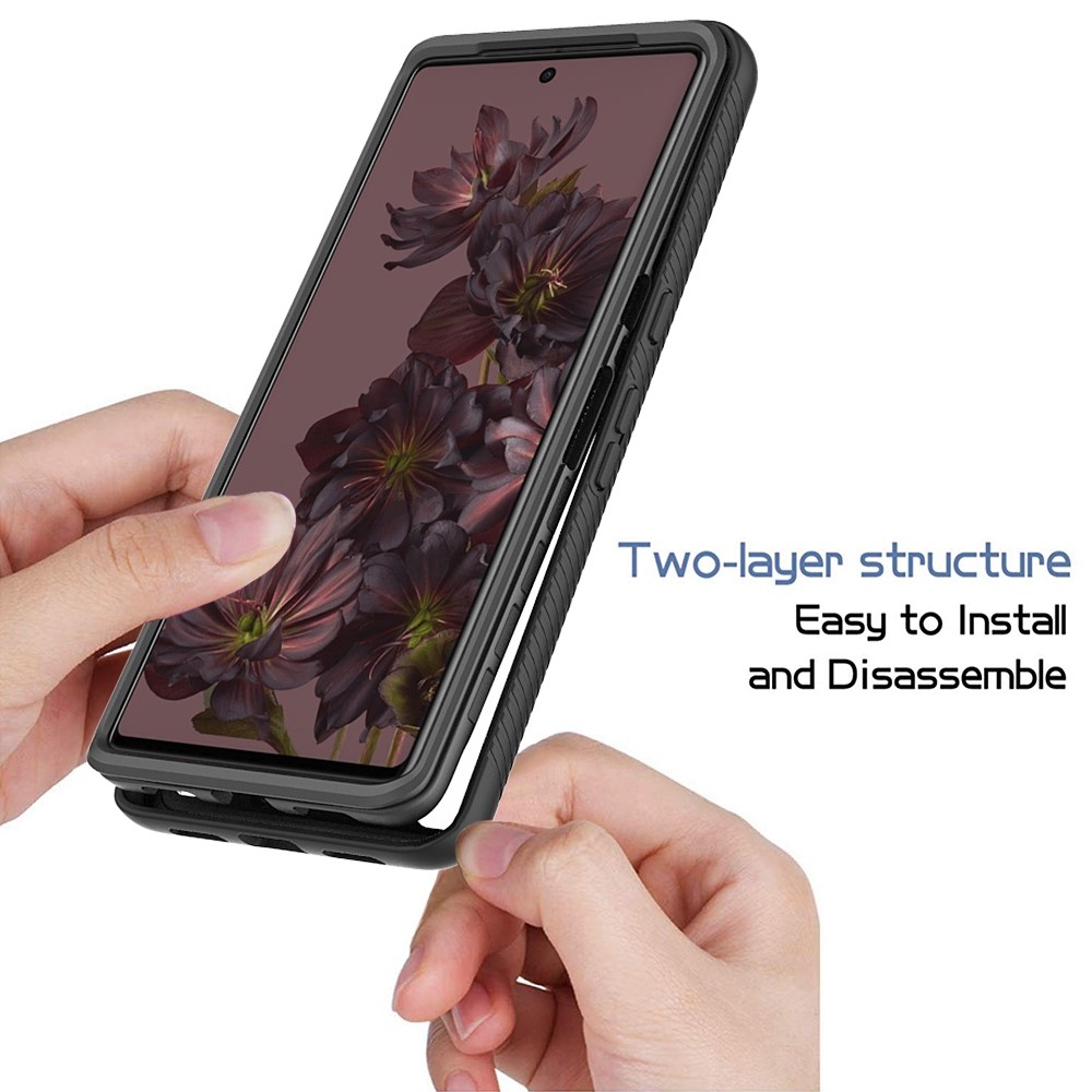  Google Pixel 7 Pro Skal 360 Shockproof Hybrid Svart