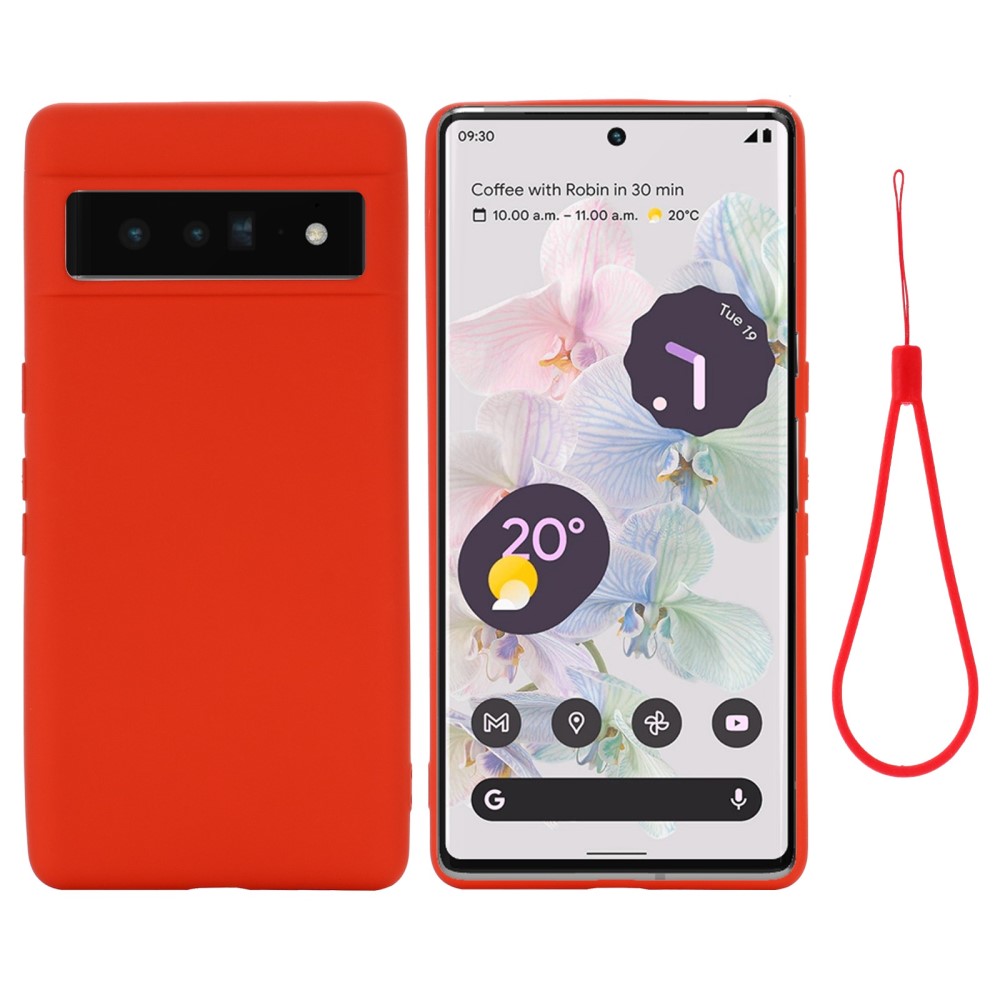  Google Pixel 7 Skal Liquid Silikon Röd