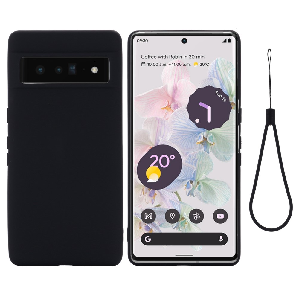 Google Pixel 7 Skal Liquid Silikon Svart