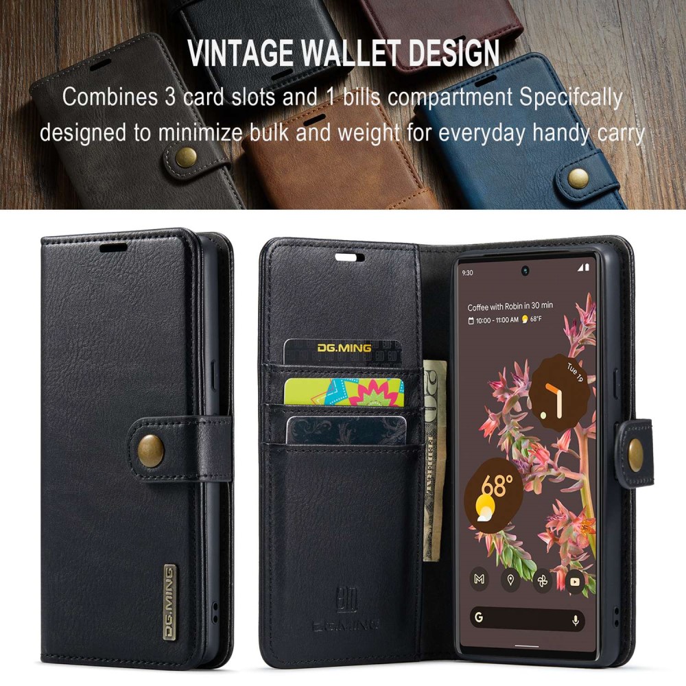 DG.MING DG.MING Google Pixel 7 2in1 Magnet Fodral / Skal Svart