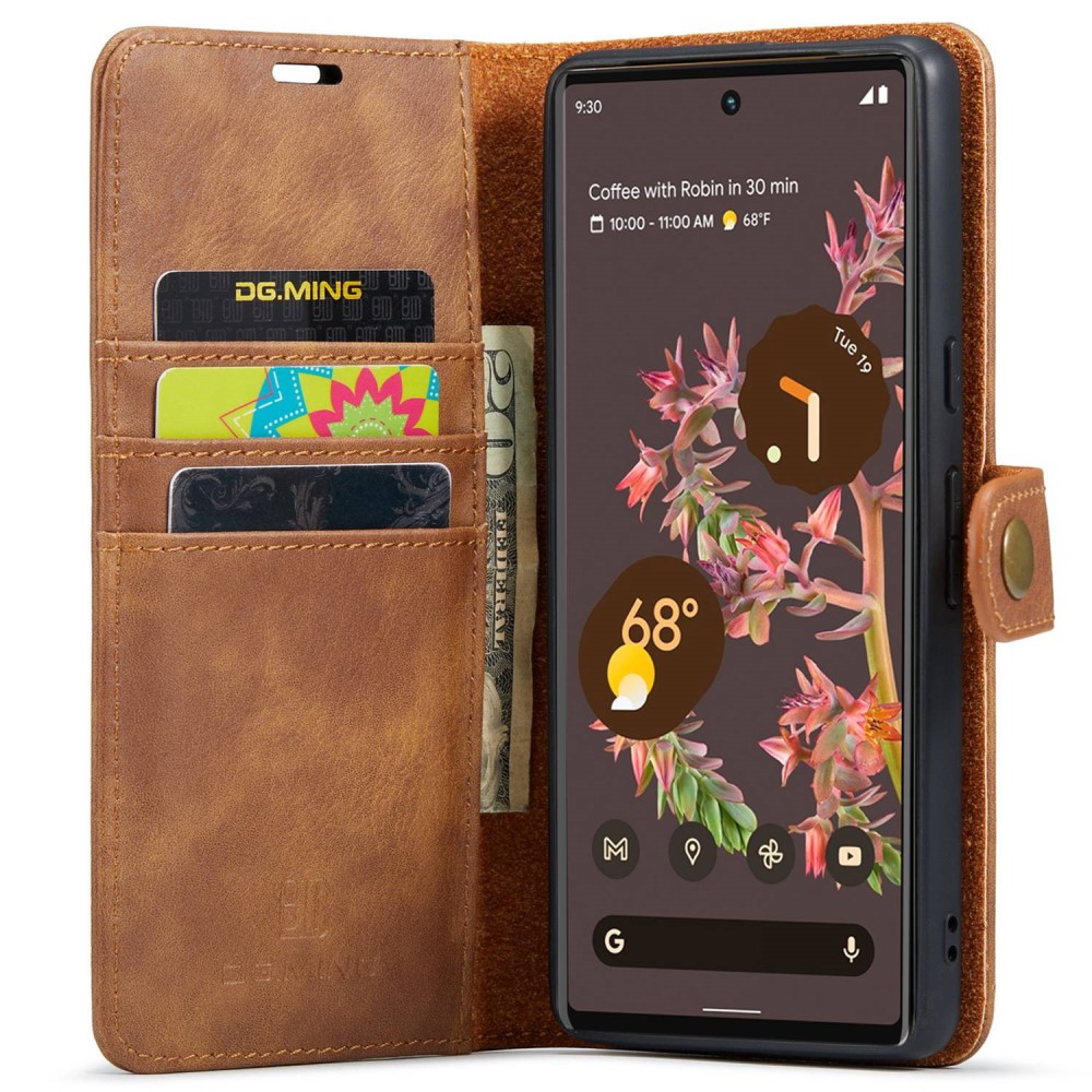 DG.MING DG.MING Google Pixel 7 2in1 Magnet Fodral / Skal Brun