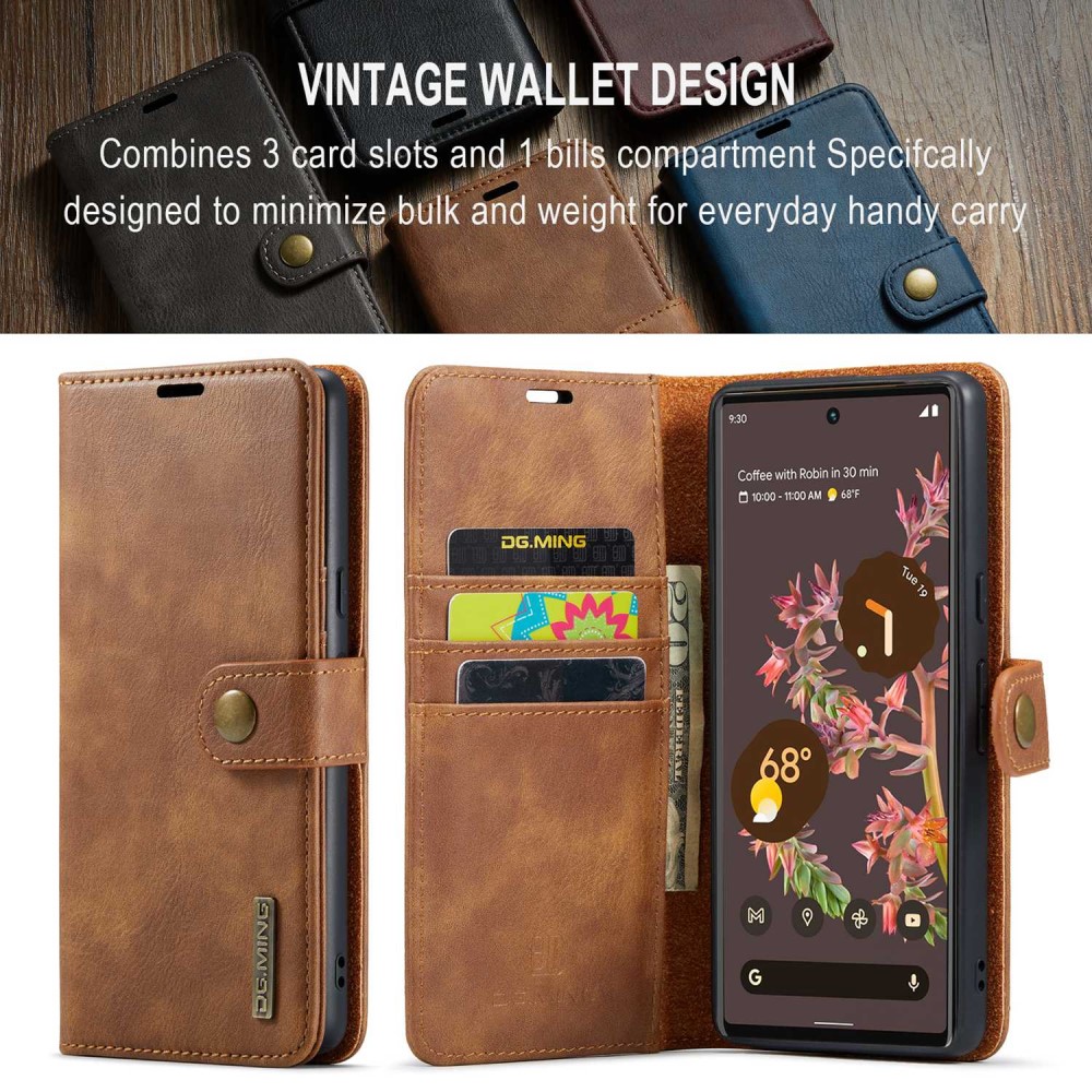 DG.MING DG.MING Google Pixel 7 2in1 Magnet Fodral / Skal Brun