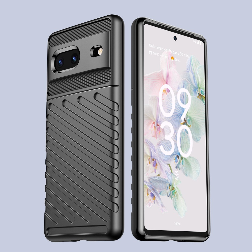  Google Pixel 7 Skal Twill Textur Svart