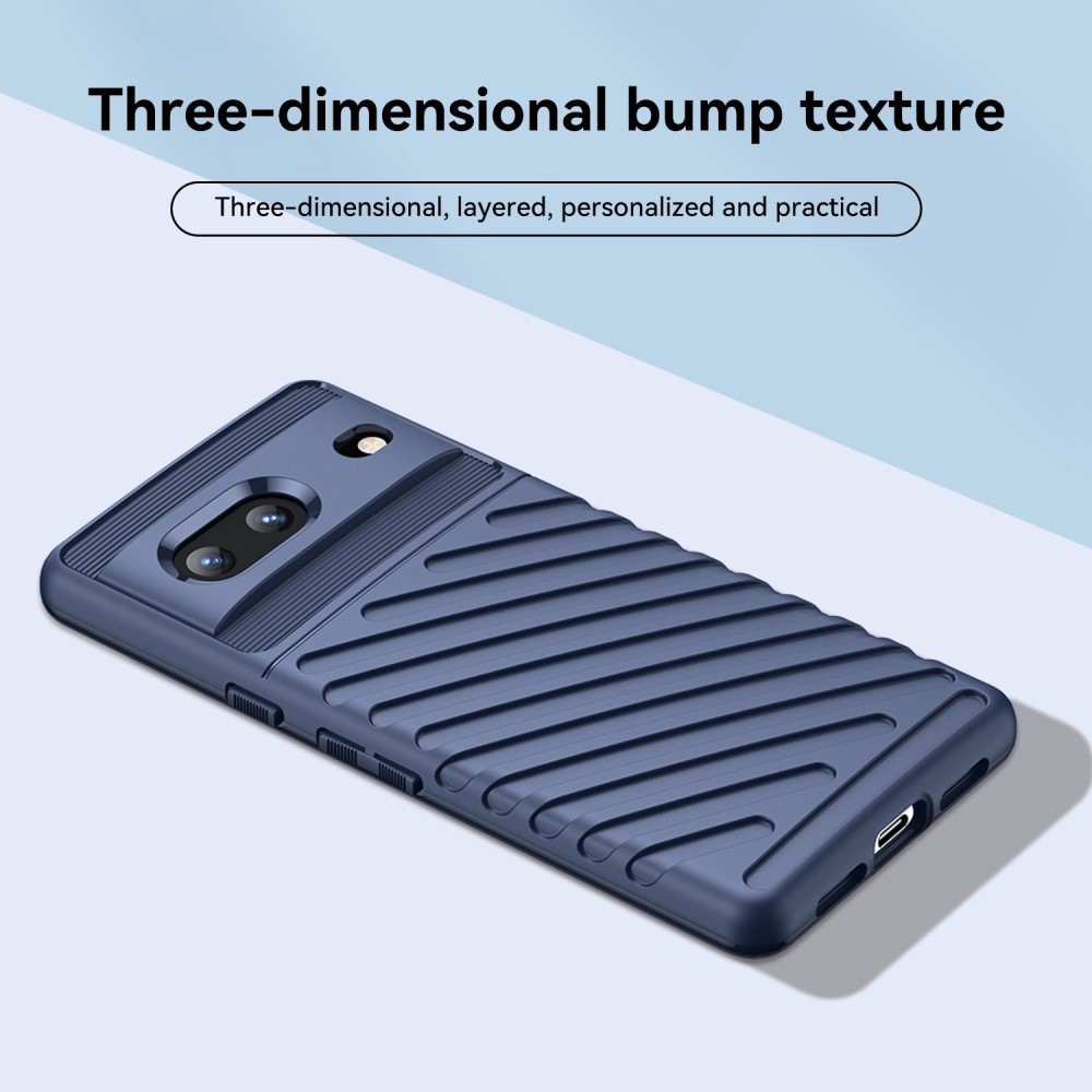  Google Pixel 7 Skal Twill Textur Blå