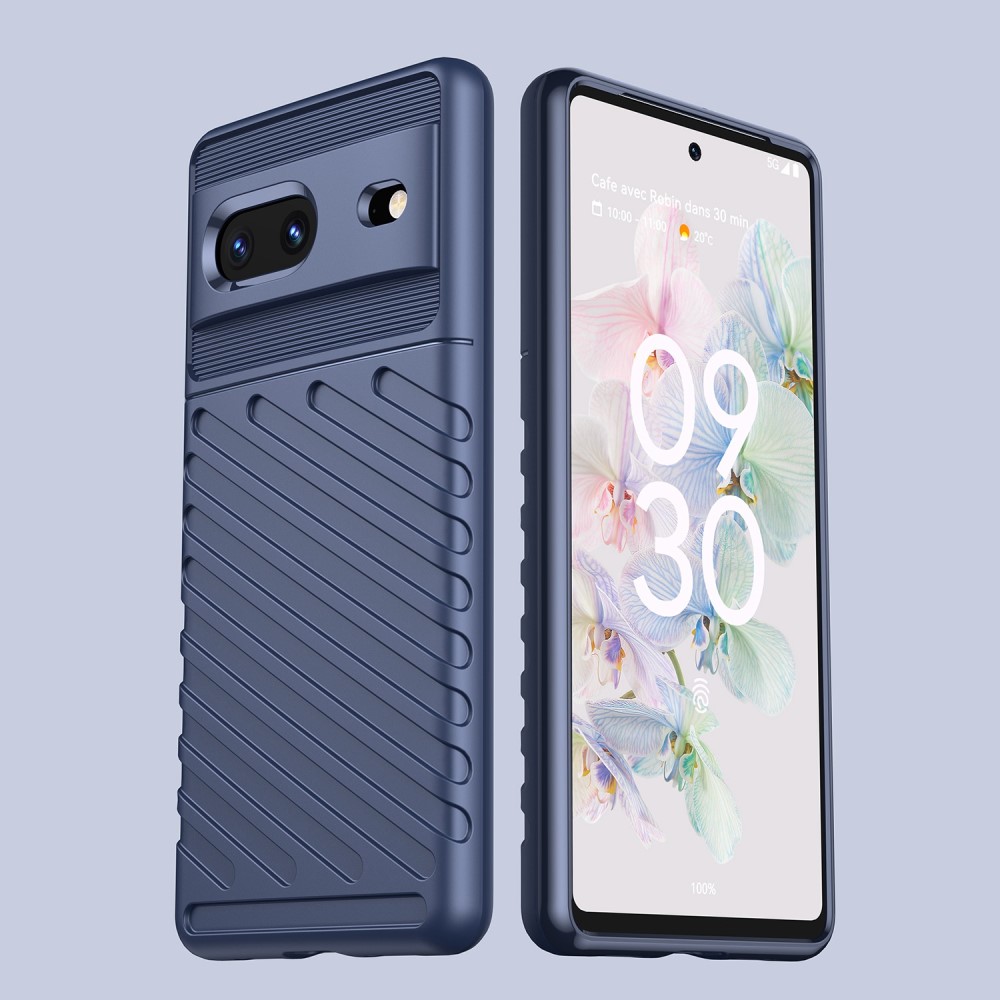  Google Pixel 7 Skal Twill Textur Blå