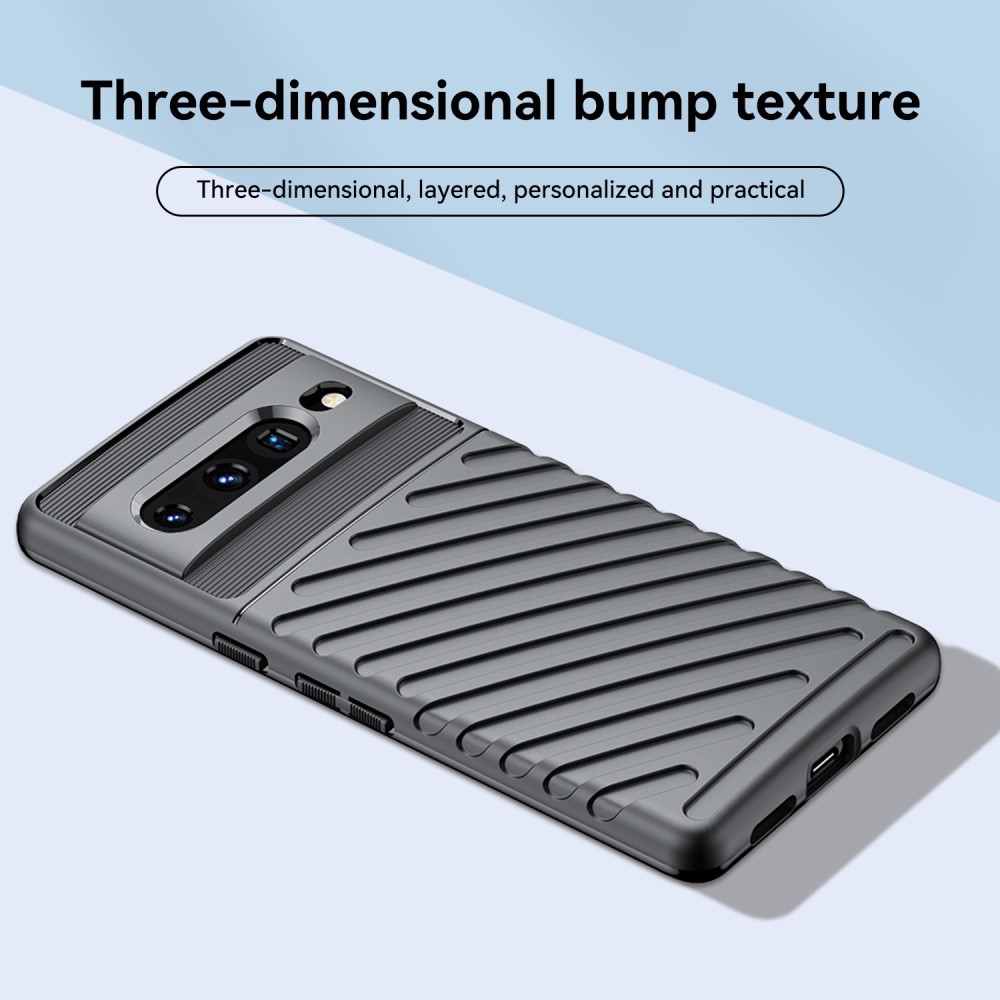  Google Pixel 7 Pro Skal Twill Textur Svart