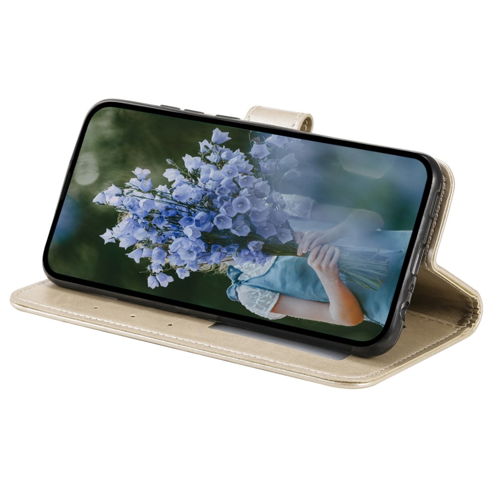  Sony Xperia 5 IV Fodral Mandala Läder Guld