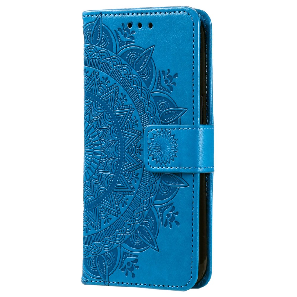  Sony Xperia 5 IV Fodral Mandala Läder Blå