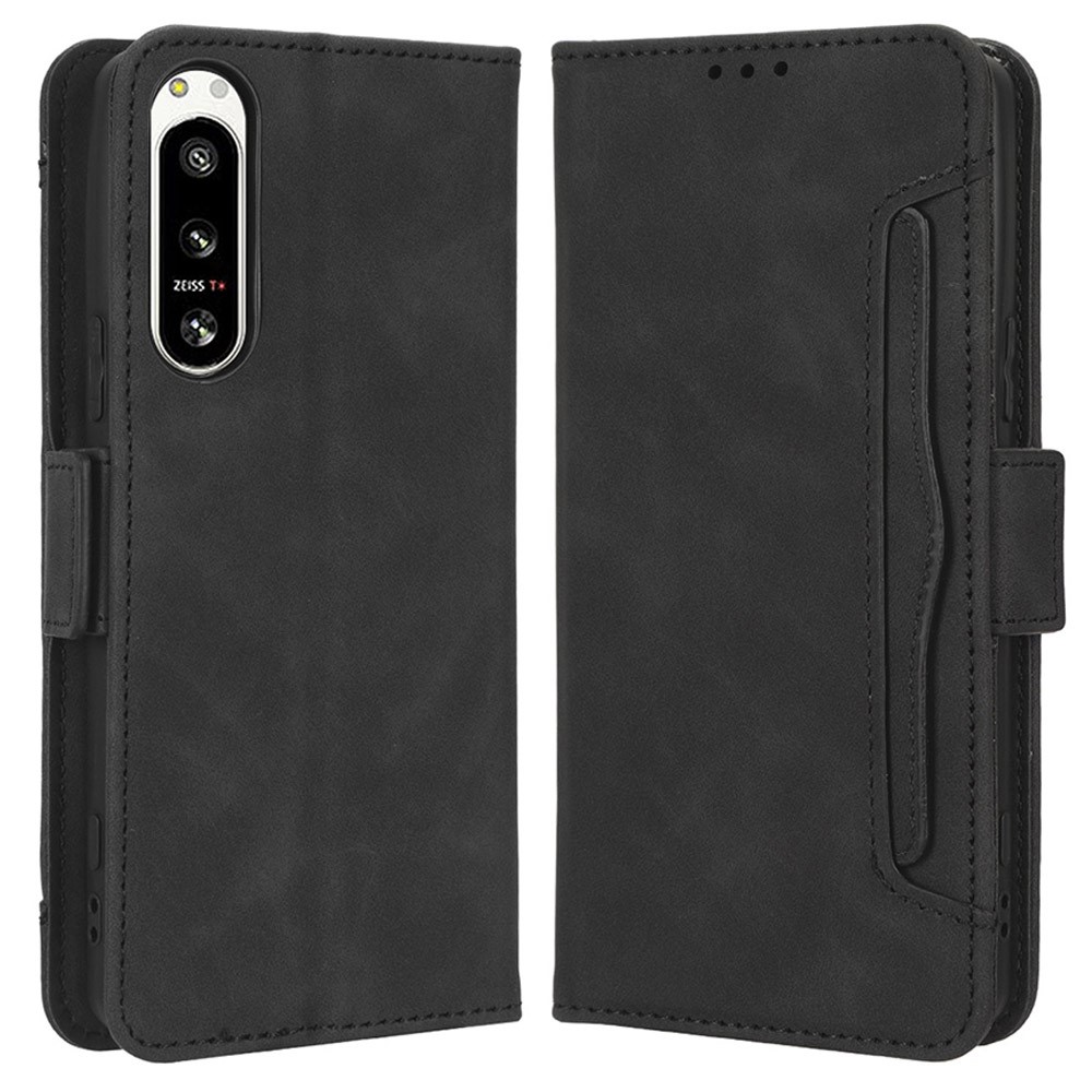  Sony Xperia 5 IV Fodral Med Avtagbart Kortfodral Svart