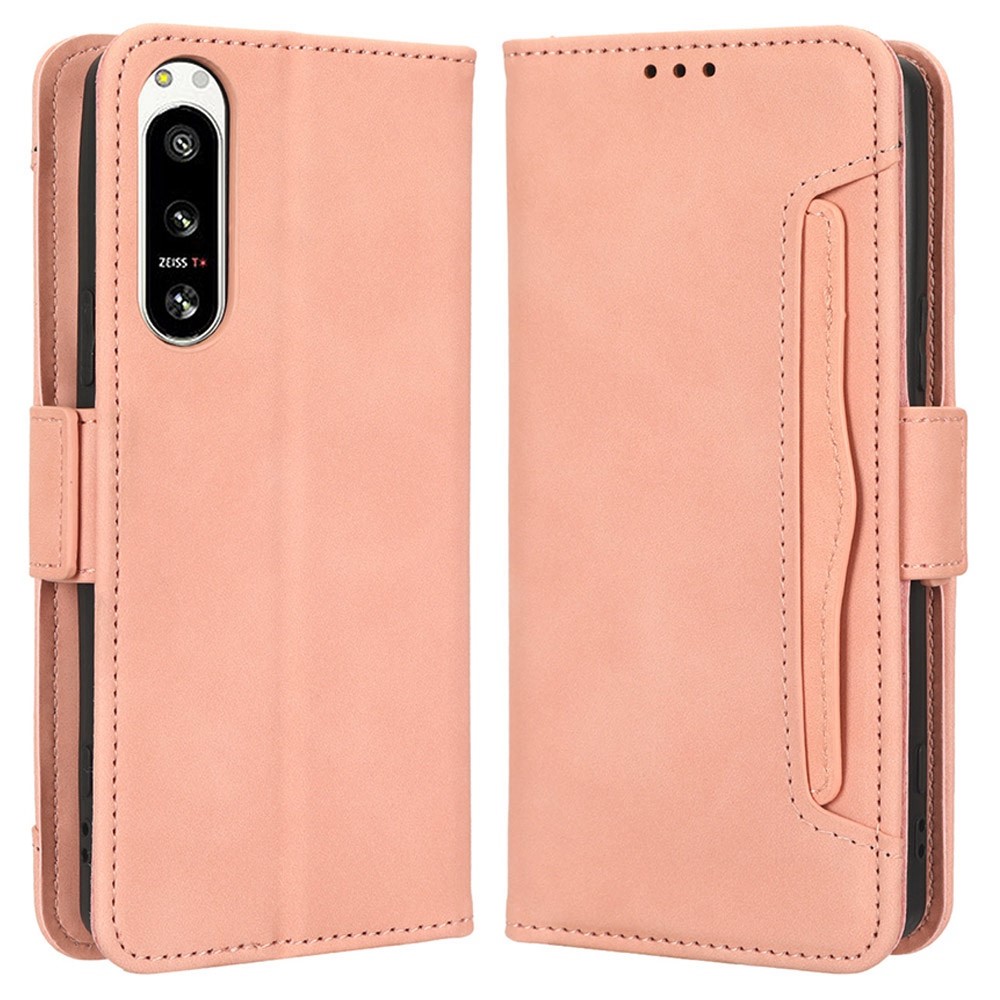  Sony Xperia 5 IV Fodral Med Avtagbart Kortfodral Ljus Rosa