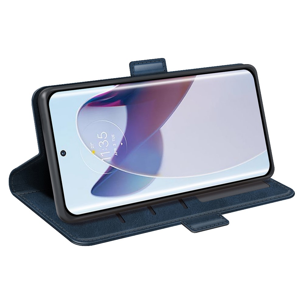  Motorola Edge 30 Ultra 5G Fodral Magnetisk Stängning Blå