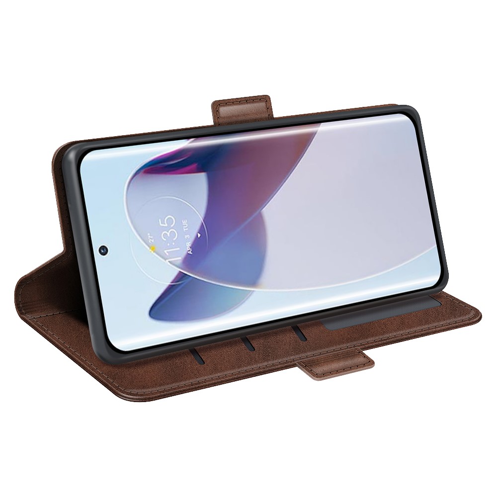  Motorola Edge 30 Ultra 5G Fodral Magnetisk Stängning Brun