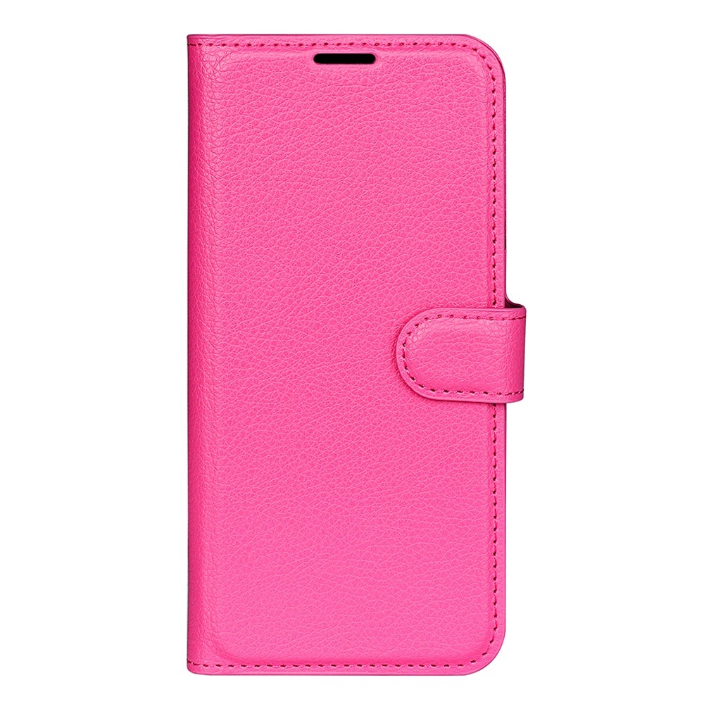  Motorola Edge 30 Ultra 5G Fodral Litchi Läder Rosa