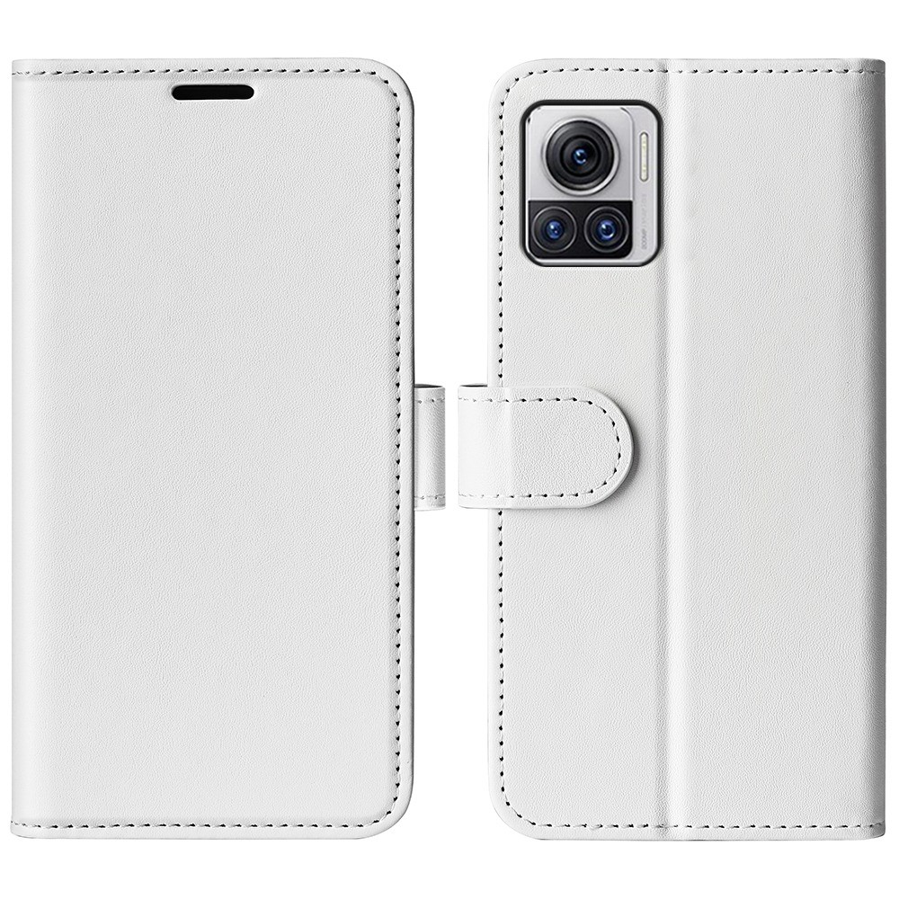  Motorola Edge 30 Ultra 5G Fodral Crazy Horse Läder Vit