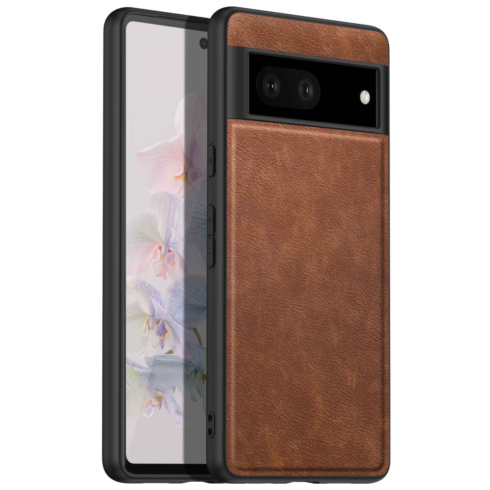 Google Pixel 7 Skal Retro Läderbelagt Brun